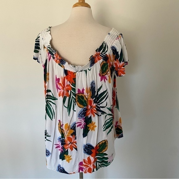 Old Navy Floral Plus Size Off the Shoulder Top XXL - Picture 5 of 12